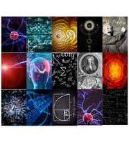 Orora Van Gogh, Newton, Archimed, Math Poster Duvar Kağıdı Seti-15li-230g-A5