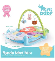 Oyun Halısı Piyanolu-Eğlenceli Müzikler ve Ninniler (Çok Renkli)