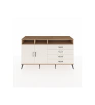Kronos Konsol 5 Raflı 4 Çekmeceli 2 Kapaklı 176x59x99 Çam-Aytaşı