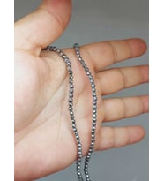 Hematit Taşı Faset Kesim 3mm Dizi (52430)