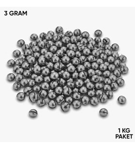 Kıstırma Yarma Kurşun - Kesikli Olta Kurşunu - 3 Gram (1 KG)