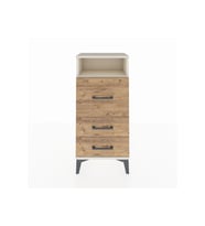Arges Komodin Tek Raflı 3 Çekmeceli 44x30x96 Aytaşı-Çam