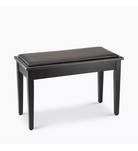 On Stage KB8904B Piyano Taburesi (Profesyonel - Mobilya Tipi Tabure)  Siyah Parlak Bitiş, Geniş Yumuşak Oturma Alanı, Premium Deri Kaplama, Sağlam Ahşap Ayaklar  Ölçüler: 550 x 330 x 480 mm