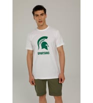 Lumberjack SN683 SPARTANS T-SHIRT 2F Beyaz Erkek Kısa Kol T-Shirt (Beyaz)