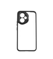 Honor 400 Uyumlu Kılıf Kamera Korumalı Şeffaf Arka Yüzey Zore New Roll Kapak (Siyah)