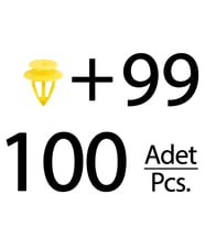 Volkswagen, Seat, Audi için Döşeme Klips- 100'lü