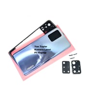 Tkgz Oppo A74 kasa Arka Pil Batarya Kapağı MAVİ
