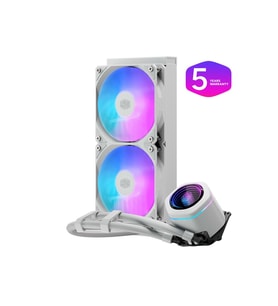COOLERMASTER 240MM MasterLiquid Core Nex MLX-D24M-A18PA-RW ARGB AM5-1851p Sıvı Soğutmalı İşlemci Fanı Beyaz