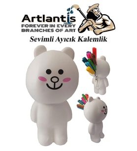 Silikon Sevimli Ayıcık Kalemlik 1 Adet Yumuşak Silikon Sevimli Hayvanlar Kalem Kutusu Eğlenceli Hediyelik Kalemlik