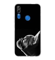 PrintiFy Huawei P Smart Z ile Uyumlu Köpek 1 Kamera Korumalı Şeffaf Kılıf