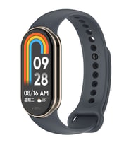 Lexroo Xiaomi Mi Band 9 Serisi Klasik Kordon Silikon Strap Kayış - Gri