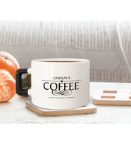 BK Gift Kişiye Özel İsimli Tarihli Siyah Kulplu Çay & Kahve Fincanı-2, Arkadaşa Hediye, Sevgiliye Hediye