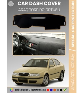 SKODA OCTAVİA (2001-2004) Torpido Örtüsü Ön Göğüs Halı Torpido Koruma Birebir Uyum Kaymaz UV Koruma