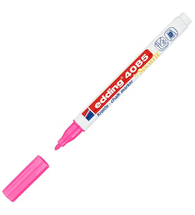 EDDING 4085 CHALK LİKİT TEBEŞİR KALEMİ FOSFORLU PEMBE