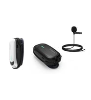 Doppler Kablosuz Kamera Mikrofonu CAM100B Yaka ünitesi Kamera Receiver Alıcı Ünitesi (Siyah-Gri)