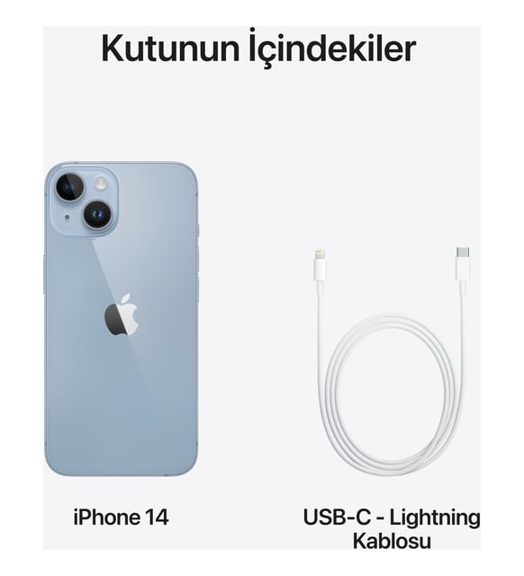 Apple iPhone 14 128 GB Akıllı Cep Telefonu Mavi (Apple Türkiye