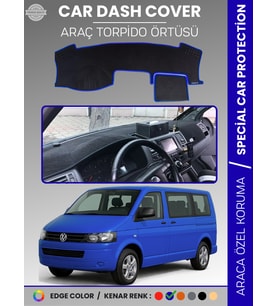 VOLKSWAGEN TRANSPORTER T5 (2003-2016) Torpido Örtüsü Ön Göğüs Koruma Torpido Koruma Tam Uyum Kaymaz