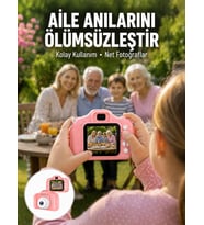 Taşınabilir HD Dijital Kamera Video Kayıt Fotoğraf Çekim USB Bağlantılı Şarjlı Yeni Nesil