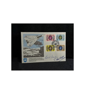 1977 İngiltere Kraliyet Hava Kuvvetleri İMZALI LİMİTED ROYAL AİR FORCE RAF AİRMAİL FLİGHT OF TORNA