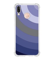 PrintiFy Huawei P20 Lite Uyumlu Köşe Korumalı Renk Cümbüşü D Tasarımlı Şeffaf Silikon Kılıf