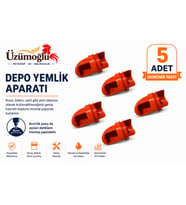 5 ADET Depo Yemlik Aparatı Kova, Bidon ve Varil Uyumlu Tavuk, Civciv, Bıldırcın ve Kanatlı Yemlik Aparatı