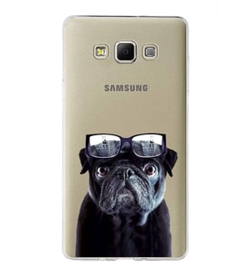 PrintiFy Samsung Galaxy A7 ile Uyumlu 1mm Slim Fit Köpek 3 050f Baskılı Şeffaf  Kılıf