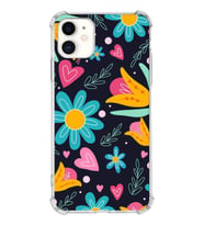 PrintiFy Apple iPhone 11 Uyumlu Retro Color 1 Baskılı Şeffaf Köşe Korumalı Antişok Kılıf