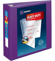 Avery Heavy-Duty View 3 Halkalı Klasör, 3 Inç One Touch Ezd Halkalar, 1 Lila Ciltleme (79810)