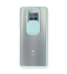 Xiaomi Mi 10t Lite Kılıf Palm Buzlu Kamera Sürgülü Silikon - Turkuaz