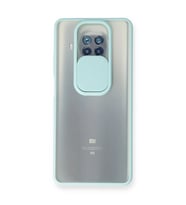 Xiaomi Mi 10t Lite Kılıf Palm Buzlu Kamera Sürgülü Silikon - Turkuaz