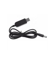 electroon USB 5Volt-12Volt Çevirici 12V 1A 5.5x2.5mm Jak Fişli 90cm