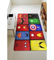 Modern Dijital Baskı Kaymaz Taban Çocuk ve Genç Odası Halısı H0558