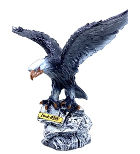 Kişiye Özel İsimli Kartal Heykeli Büyük Boy Premium Kartal Biblosu