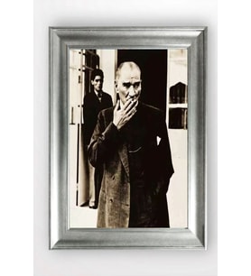 Gümüş Çerçeveli Atatürk Tablo a339
