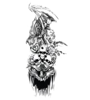XQB-107 ORTA BOY KURUKAFA DESEN GEÇİCİ DÖVME-TATTO