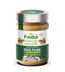 Fındık Kabuğu %13 Fındık Parçacıklı Sütlü Fındık Kreması 300 gr x 4 Paket