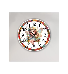 bilge Tasarım Çocuk Odası Duvar Saati 30 x 30 CM (Karışık)