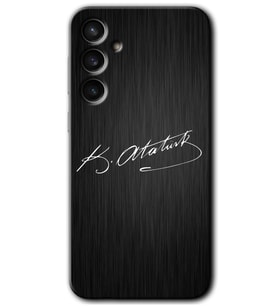 Galaxy S23 FE Kılıf HD Desen Baskılı Arka Kapak - İmza Atatürk