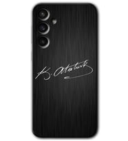 Galaxy S23 FE Kılıf HD Desen Baskılı Arka Kapak - İmza Atatürk