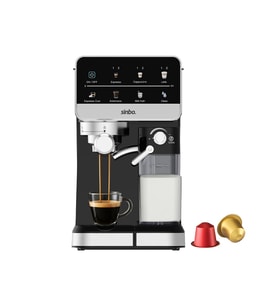 SİYAH ESPRESSO KAHVE MAKİNESİ 7 FARKLI KAHVE 1.5LT SU HAZNE - 500ML SÜT HAZNE SCM-2996 (5668)