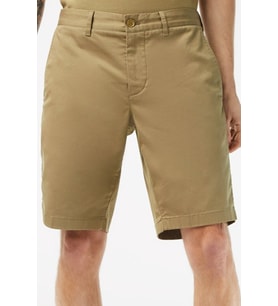 Lacoste Men's Slim Fit Organic Cotton Bermuda Shorts Erkek Dar Kesim Pamuk Bermuda Şort Bej