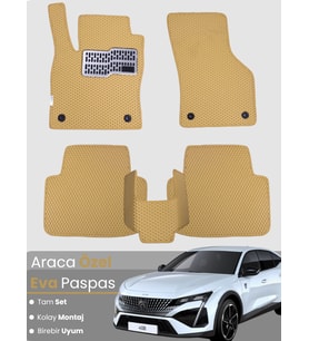PEUGEOT 408 (2022-2025) Uyumlu EVA Paspas Tam Set–Araca Özel,Oto Paspas,Kolay Montaj