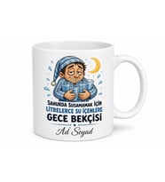 Sahurda Litrelerce Su İçenlere Gece Bekçisi Kupa Bardak Ramazan Hediye