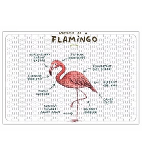 Bir Flamingo anatomisi 2 Puzzle 240 Parça Yapboz