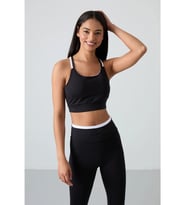 Tommy Life Siyah Polyester Esnek Standart Fit Performans Kadın Tayt Takım 95333