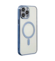 Apple İphone 14 Pro Kılıf Magneticsafe Lazer Silikon - Sierra Blue