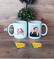 Unicorn Kupa Bardak Beyaz Fotoğraflı