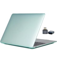 MacBook Air 13 İnç Kılıf Mint Yeşili Kristal Parlak Şeffaf Koruyucu Sert Kapak A2337 M1 2020 A2179 2020 A1932 2018-2019 Uyumlu İnce Hafif Laptop Kılıfı