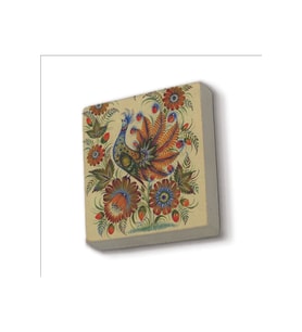 Tavus Kuşu Baskılı Taş Magnet 5X5