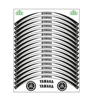 YAMAHA SİYAH BEYAZ UYUMLU REFLEKTÖRLÜ JANT ŞERİDİ